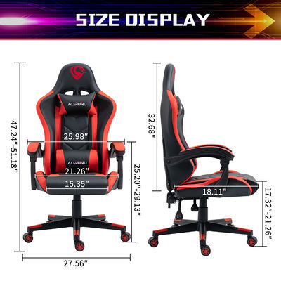 Alinunu PC Gamer Chair ergonomico in cuoio in PU sedia giratoria per giocatori con ascensore a gas da 3 100 mm