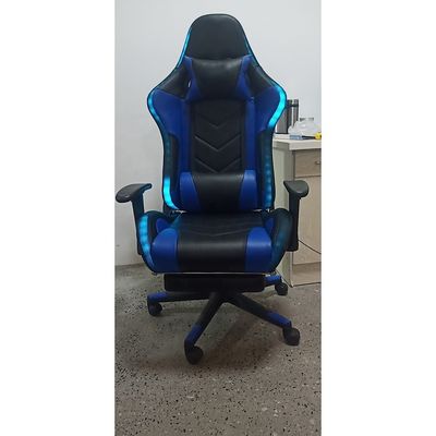 Altezza del sedile 54cm appoggio regolabile LED Light RGB sedia da gioco con logo personalizzato
