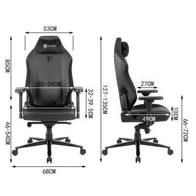 Sedia di gioco ergonomica a maglia di lusso per supporto lombare