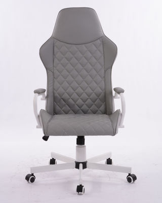320 White Kd Metal Star Base Girante Ergonomica Luxury Office Boss Chair con Gaslift