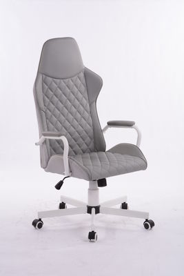 320 White Kd Metal Star Base Girante Ergonomica Luxury Office Boss Chair con Gaslift