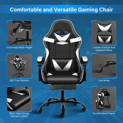 Sedile da gioco regolabile in metallo Sedile da ufficio ergonomica per il massimo comfort e durata