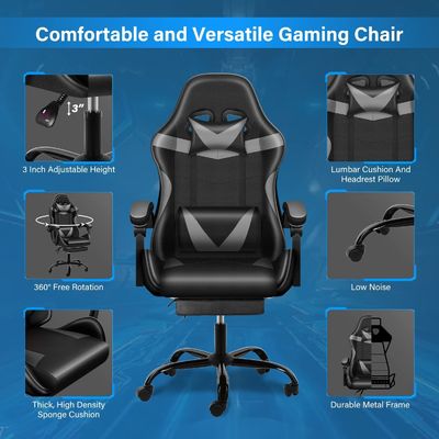 Vendere direttamente sedia da gioco con caratteristiche regolabili 21&quot;D x 46&quot;W x 23&quot;H Mail Packing Y
