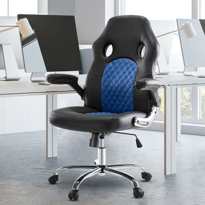 30 libbre sedia da ufficio regolabile con design ergonomico PU pelle e supporto lombare