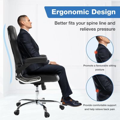 Sedia da ufficio ergonomica a 3 ascensori a gas con braccioli flessibili imbottiti e colore personalizzato