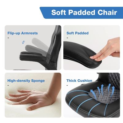 Sedia da ufficio ergonomica a 3 ascensori a gas con braccioli flessibili imbottiti e colore personalizzato