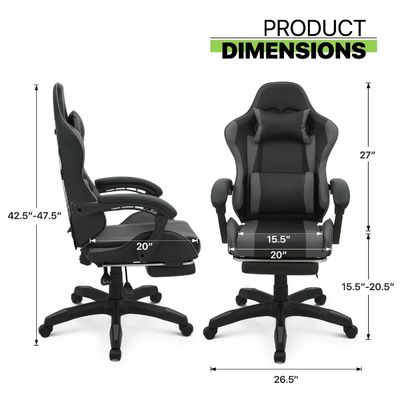 Computer Office Gaming Chair in colore personalizzato con appoggio per piedi appoggio per la testa supporto lombare