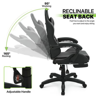 Computer Office Gaming Chair in colore personalizzato con appoggio per piedi appoggio per la testa supporto lombare