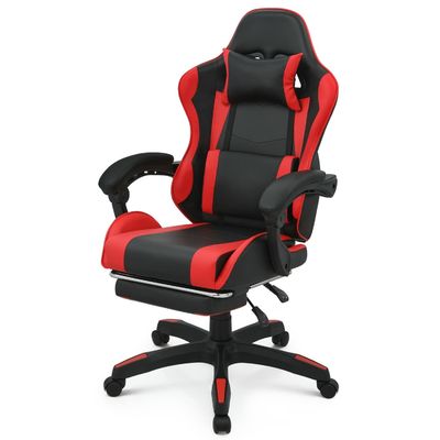 Sedia da gioco a schiena alta a 360 giri con poggiapiedi poggiacapello supporto lombare altezza regolabile