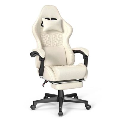 Seduta da gioco di design moderno con pelle in PU vintage e massaggio 19&quot;D x 27&quot;W x 50&quot;H