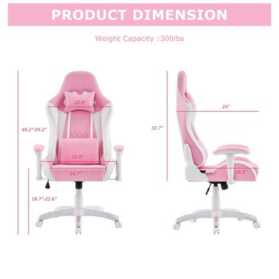 Sedile da gioco colore personalizzato grande e alto recliner per esperienza di corsa ergonomica