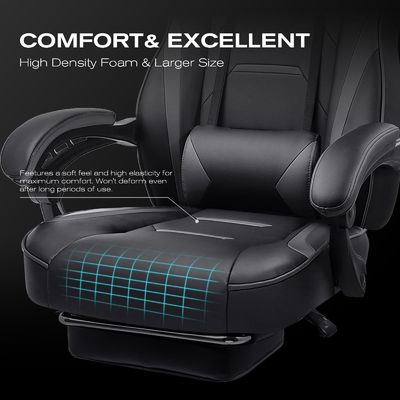 27.16&quot;D x 20.66&quot;W x 47.24&quot;H in Ergonomic Gaming Chair con poggia gambe e poggiapiedi