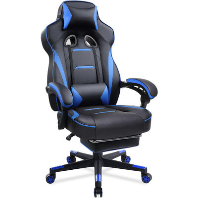 3 Gas Lift Ergonomic Gaming Chair con poggiapiedi in cuoio PU High Back Office Desk Chair
