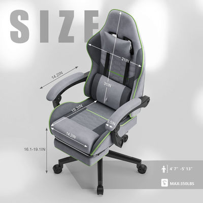350LBS Base rinforzata Grandi e alti Ergonomic Office Computer Chair con 3 Gas Lift