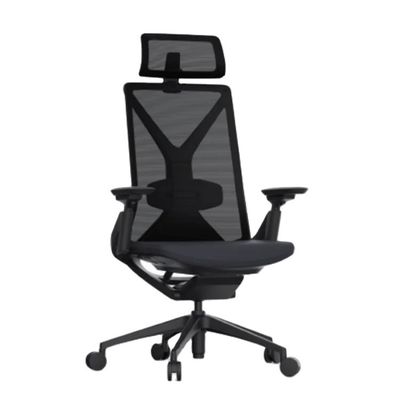 Scaffale di ufficio girante a maglia ad alta elasticità, schienale regolabile, ergonomico, a maglia per computer