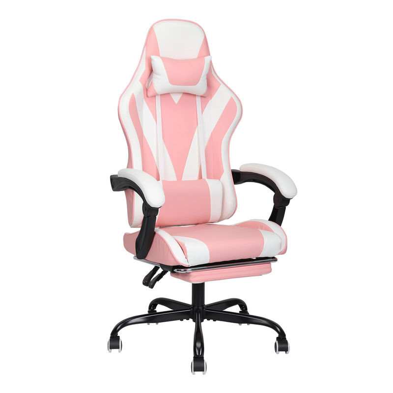 ALINUNU Tipo metallico video ergonomico sedia da gioco con poggiapiedi