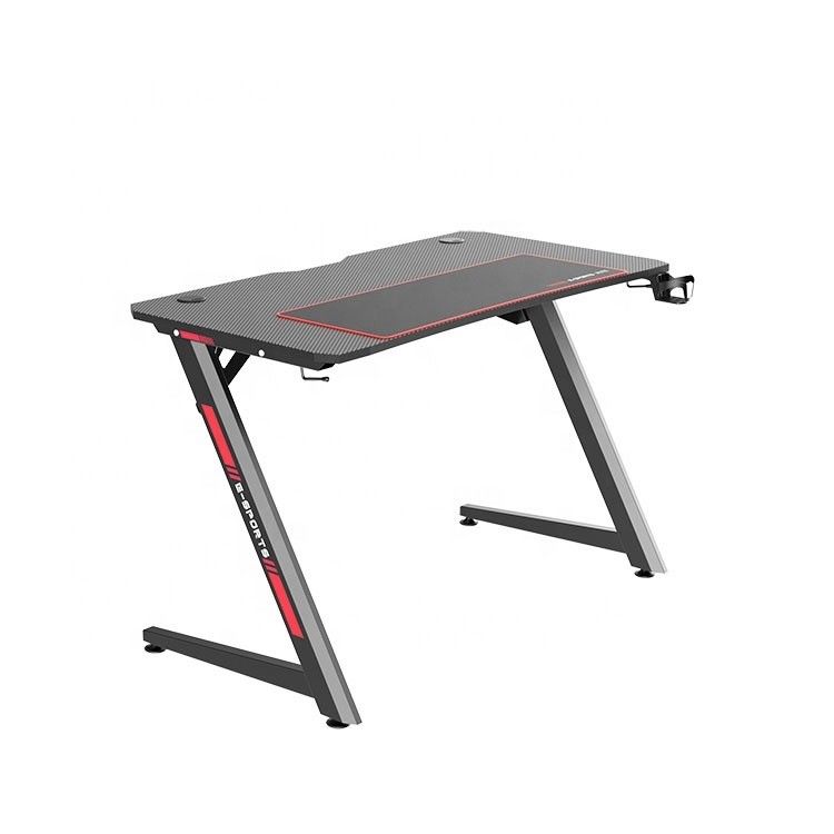 Z Gaming Desk Computer Table Con Combattimento Rgb Led Respirazione Luce Per Spazio di Lavoro Domestico