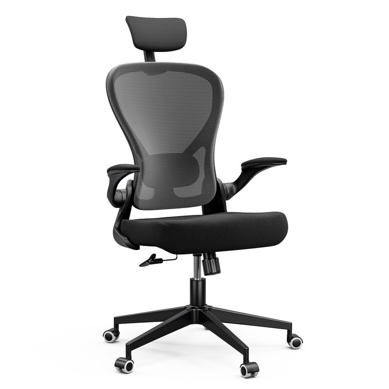 Funzione girevole e braccia flessibili Sedile ergonomica per ufficio a domicilio con regolazione dell'altezza