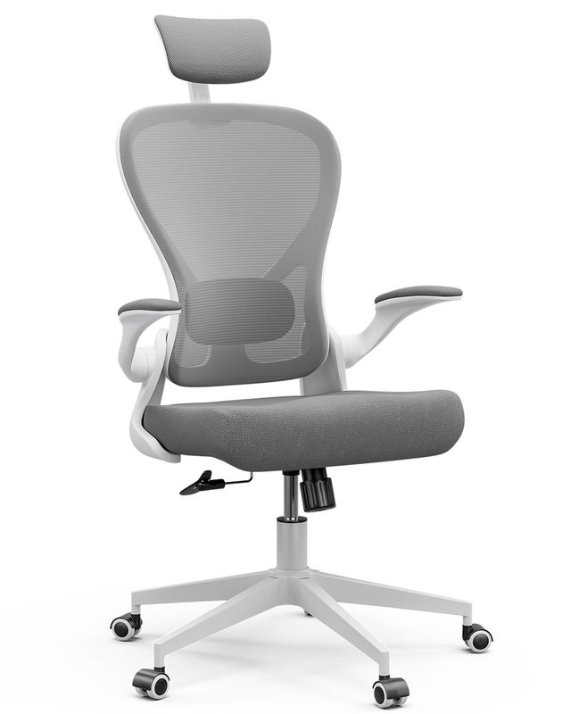 Moderna sedia girevole con braccia pieghevoli Tipo metallico Metallo Ergonomico Casa Sedia da ufficio