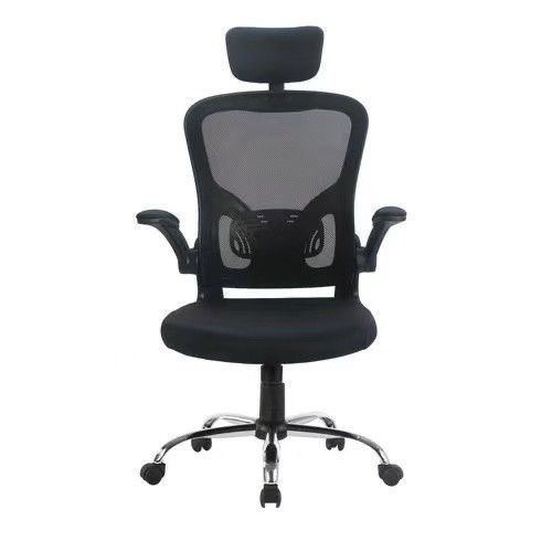 Confortevole High Back Mesh Home Manager Sedia da ufficio con braccioli cromati da ALINUNU