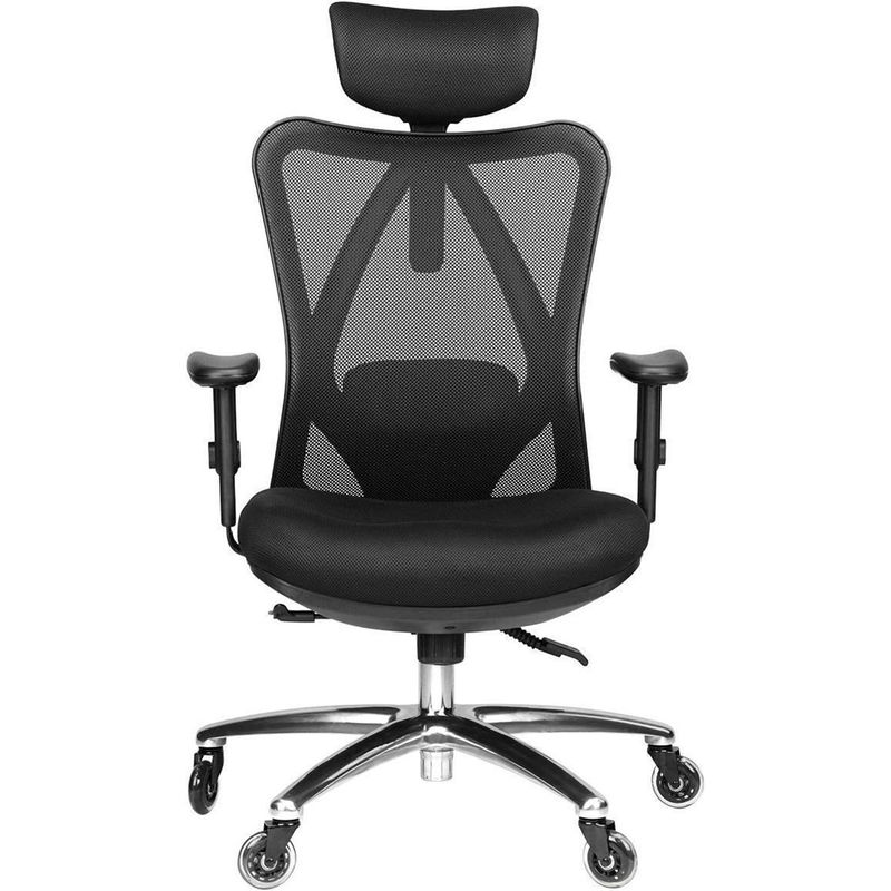 Poltrone di sedile ingrossato Poltrona di scrivania per computer ergonomica per la casa con appoggio lombare per la testa e braccioli