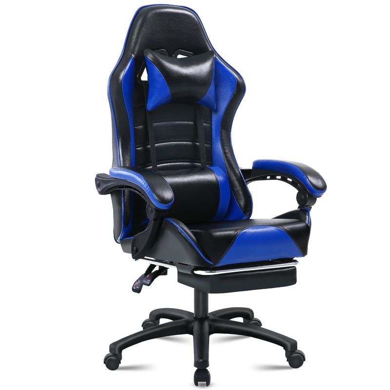 Sedile da gioco ergonomica con altezza e poggiapiedi regolabili in colore personalizzato