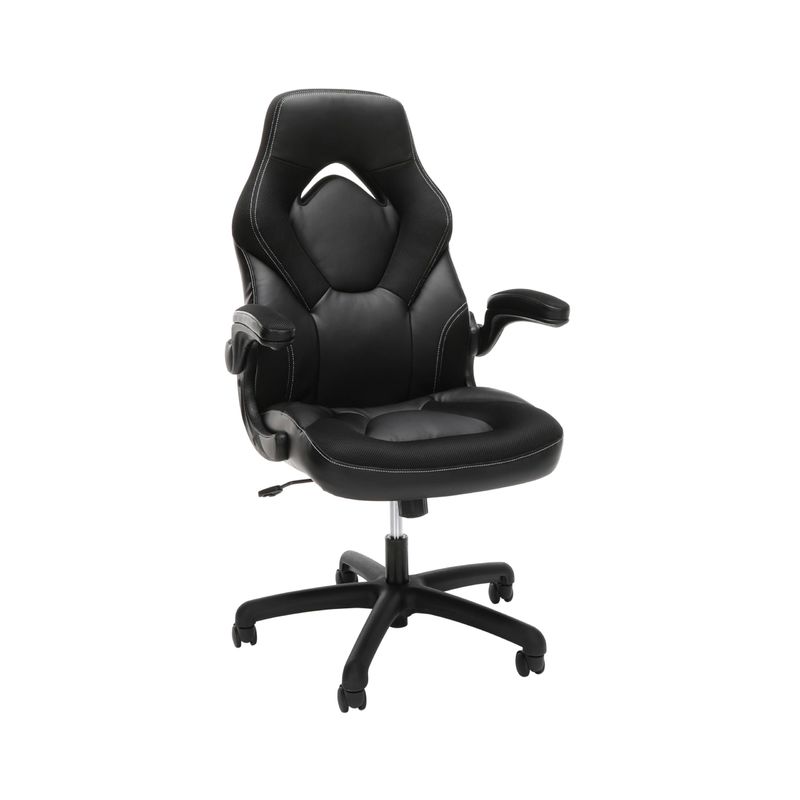 Sedile da gioco in stile racing con schiena alta sedile da tavolo per computer con 360 giri e regolazione dell'altezza
