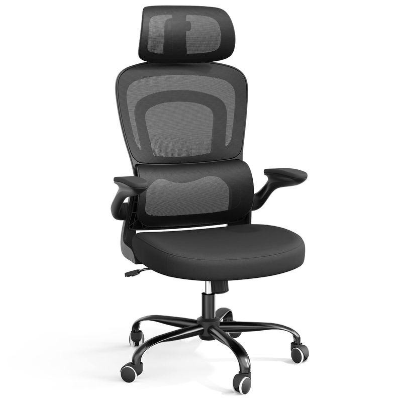 Modern Design Metal Ergonomic Mesh Office Chair con supporto lombare e braccia flessibili