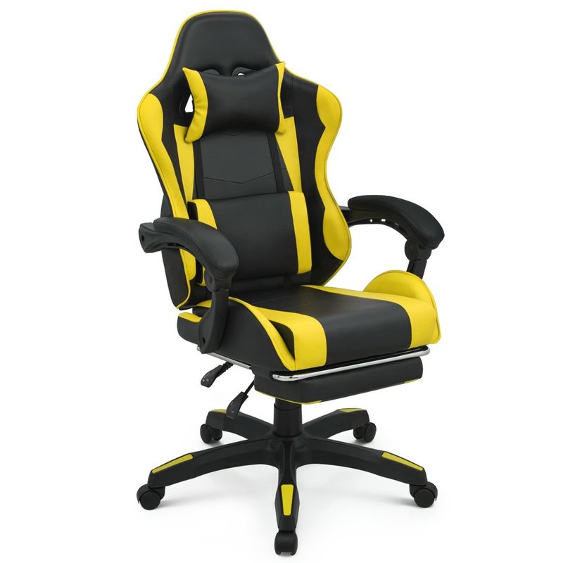Imballaggio postale Sedile da gioco per computer a colori personalizzato con poggiatesta e supporto lombare