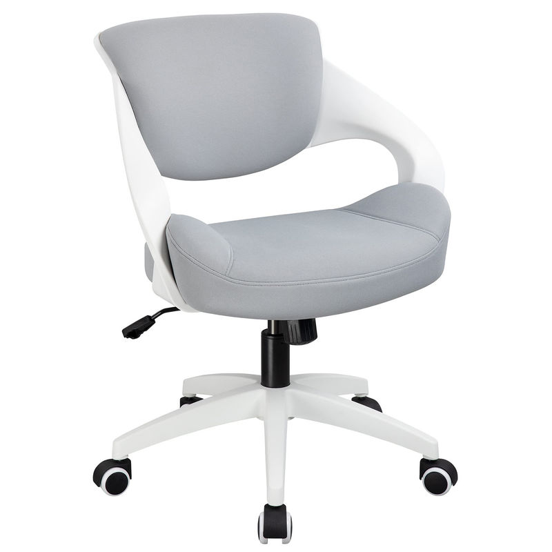 Sedia di scrivania giratoria ergonomica a maglia metallica con altezza regolabile e supporto lombare