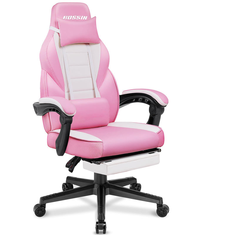 Personalizza la sedia da gioco in stile racing con poggiapiedi e poggiacapo 21.7&quot;D x 27.2&quot;W x 47&quot;H