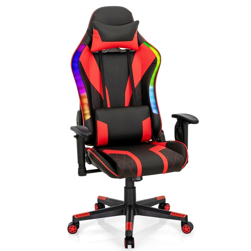 Migliora la tua sedia da gioco in sedia girevole ALINUNU con luci LED RGB Design ergonomico