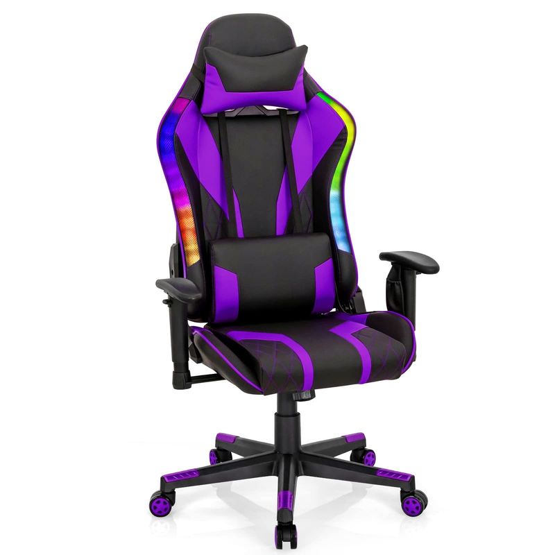 Aggiornate la vostra configurazione di gioco con ALINUNU sedia girevole design moderno e luci LED RGB