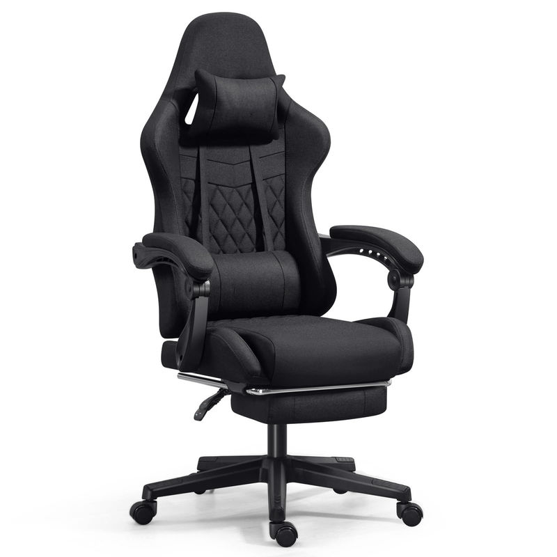 Poltrona da gioco ergonomico regolabile per computer con massaggio per poggiapiedi colore personalizzato
