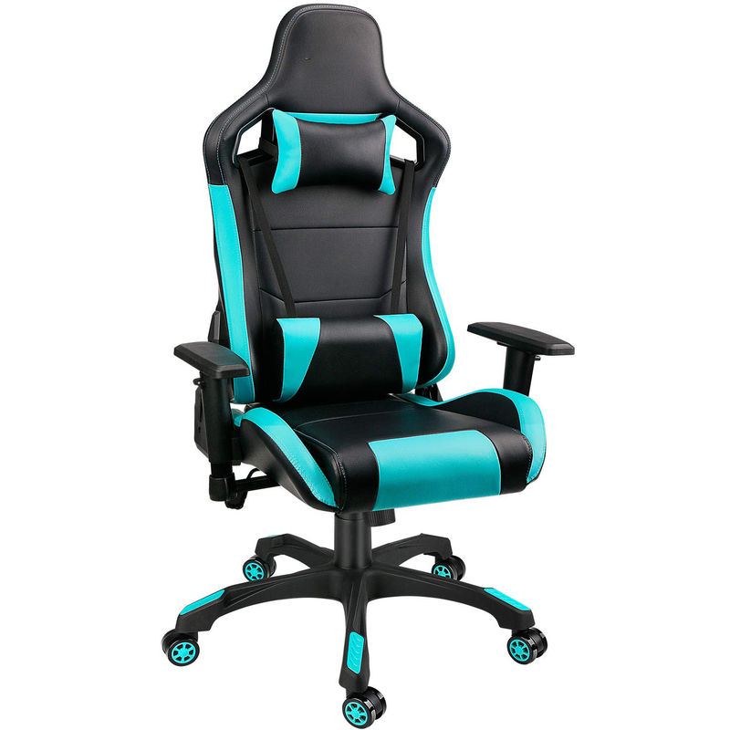 Migliora la tua configurazione di gioco con la sedia giratoria in cuoio in PU di ALINUNU