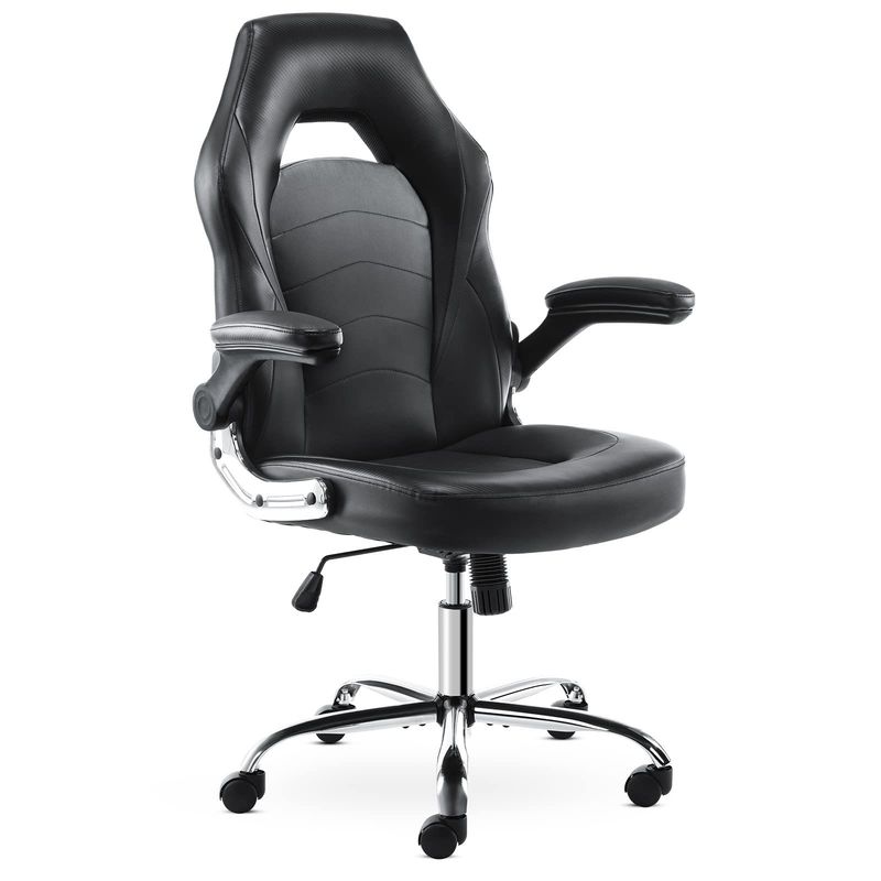 Sedile da gioco ergonomica in pelle sintetica con supporto lombare