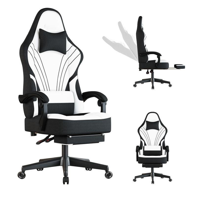 Home Office sedia da gioco con poggiapiedi e dimensioni del prodotto 25&quot;D x 23&quot;W x 53&quot;H