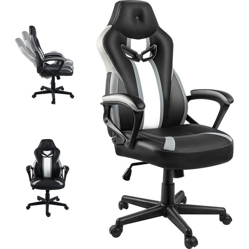 Sedia da gioco da corsa ALINUNU Sedia girevole confortevole e elegante con supporto lombare