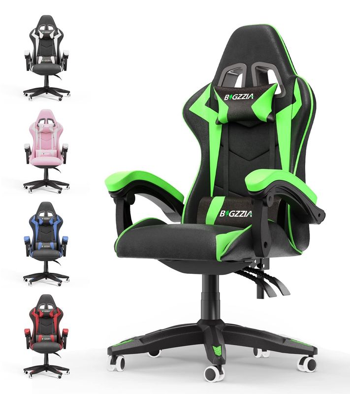 Sedile da gioco da corsa in ferro a colori personalizzati con poggiatesta e supporto lombare