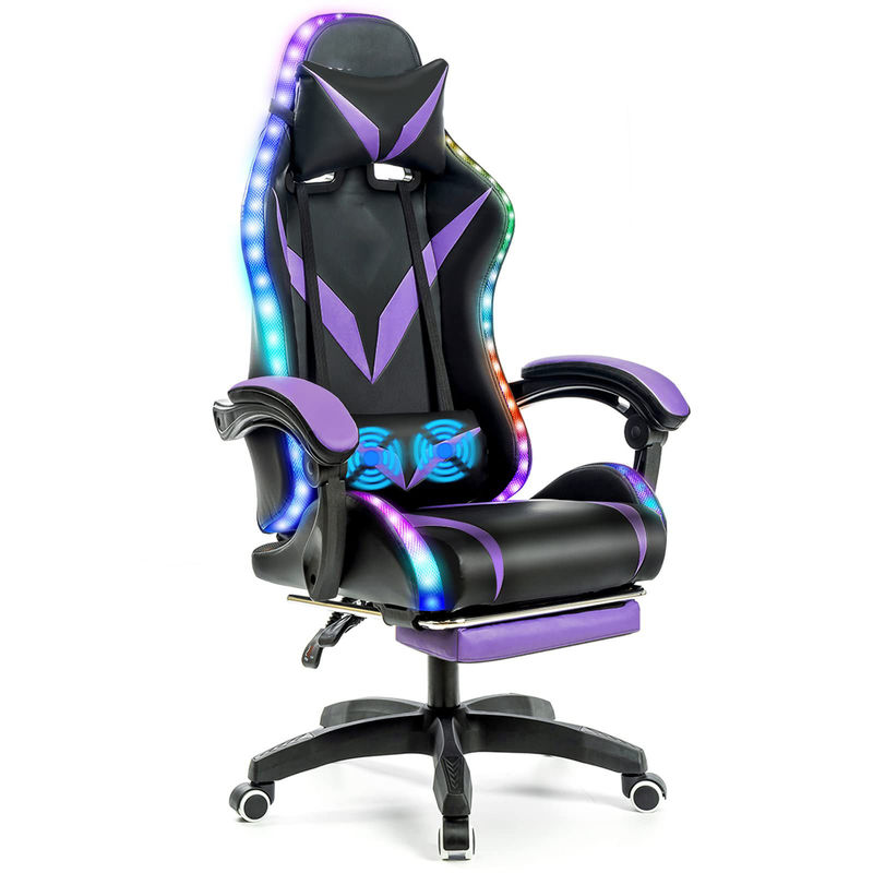 Imballaggio per la posta Sedile ergonomica per giochi RGB con massaggio e luci a led