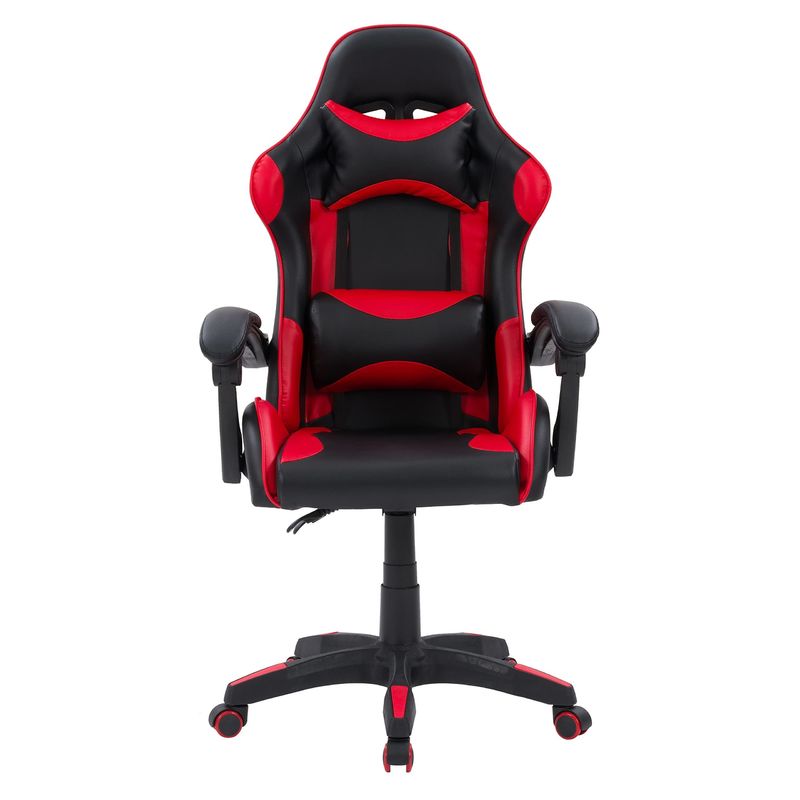 Sedia da gioco per computer in ferro di tipo metallico con poggiapiedi per il massimo comfort e supporto