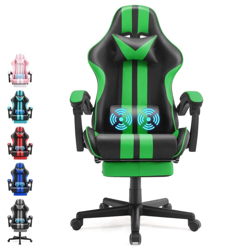 ALINUNU Ergonomic Racing Style PC Game Computer Chair con poggiatesta e supporto lombare