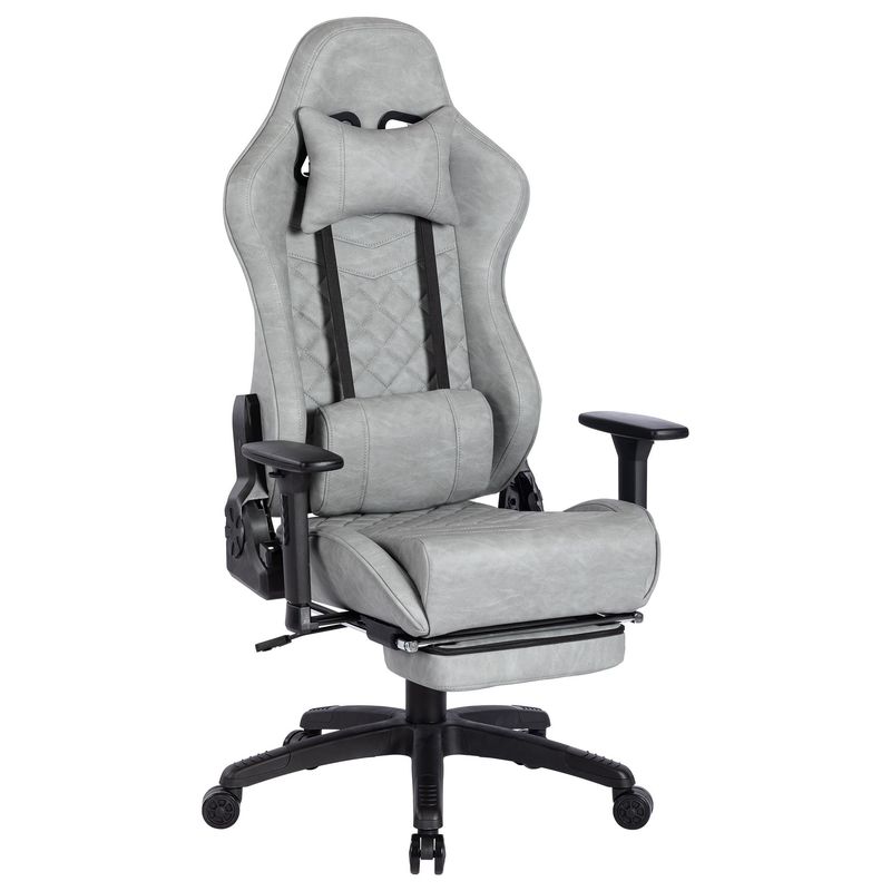 Sedile da gioco di design moderno con poggiapiedi e 3 ascensori a gas