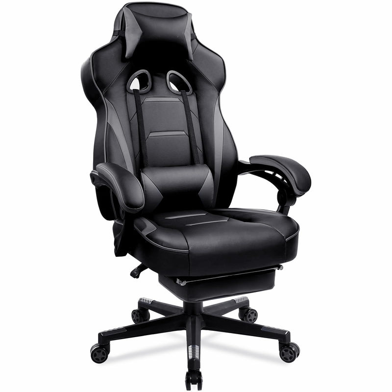 27.16&quot;D x 20.66&quot;W x 47.24&quot;H in Ergonomic Gaming Chair con poggia gambe e poggiapiedi